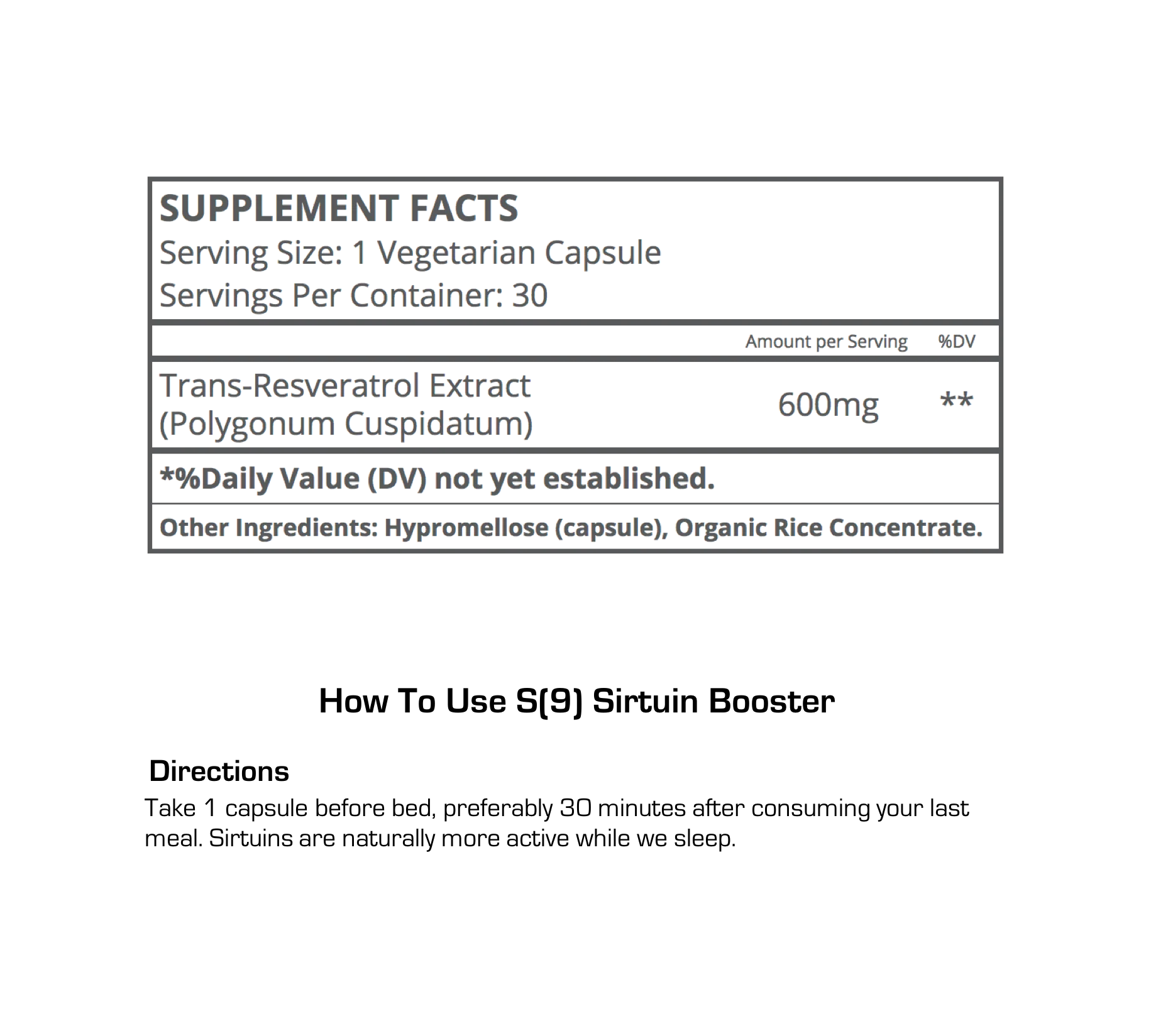 S(9) Sirtuin Booster™ Resveratrol - Bundler - Image 6